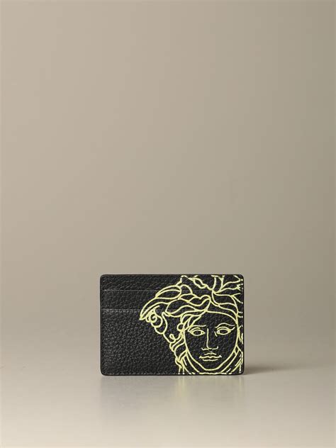 versace men's card holder|authentic Versace wallet.